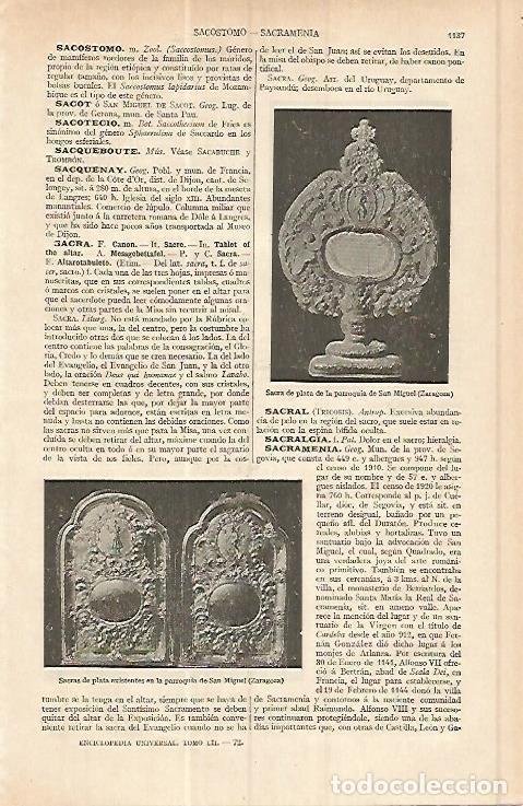 Otros art&iacute;culos de coleccionismo en papel: LAMINA ESPASA 17126: Sacra de San Miguel Zaragoza - Varios