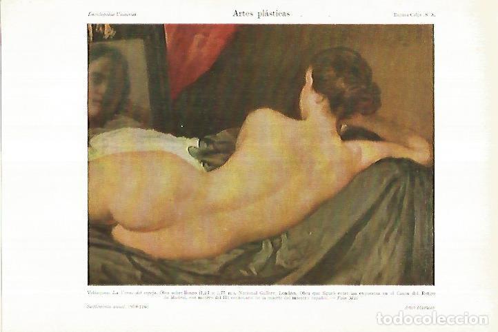 Otros art&iacute;culos de coleccionismo en papel: LAMINA ESPASA 27617: La Venus del Espejo por Velazquez - Varios
