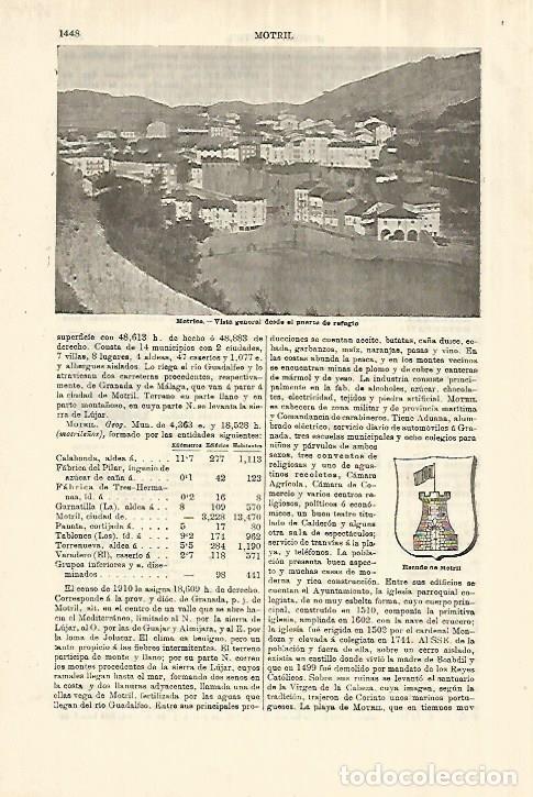 Sammelleidenschaft Andere Papierartikel: LAMINA ESPASA 28179: Vista de Motrico Guipuzcoa - Varios
