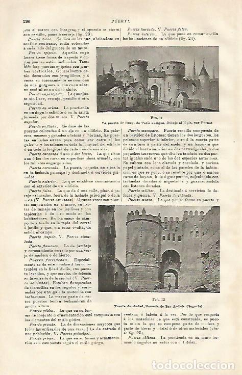 Otros art&iacute;culos de coleccionismo en papel: LAMINA ESPASA 23082: Puerta de San Andres en Segovia - Varios