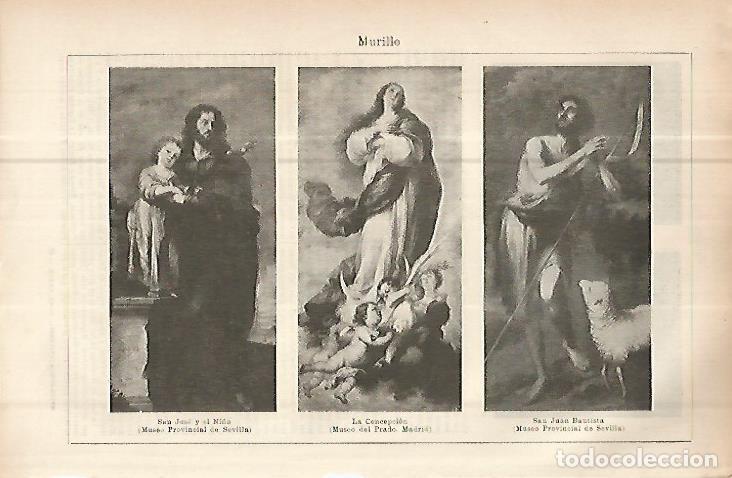 Otros art&iacute;culos de coleccionismo en papel: LAMINA ESPASA 10788: San Jose y el Ni&ntilde;o La Concepcion y San Juan Bautista de Murillo - Varios