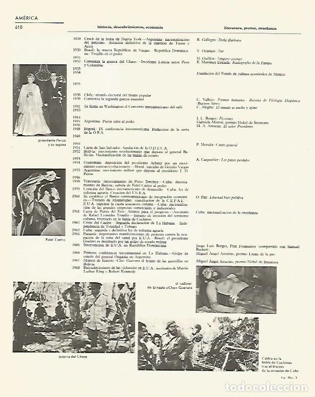 Otros art&iacute;culos de coleccionismo en papel: LAMINA LAROUSSE 70276: El matrimonio Peron Fidel Castro y el Che Guevara - Varios