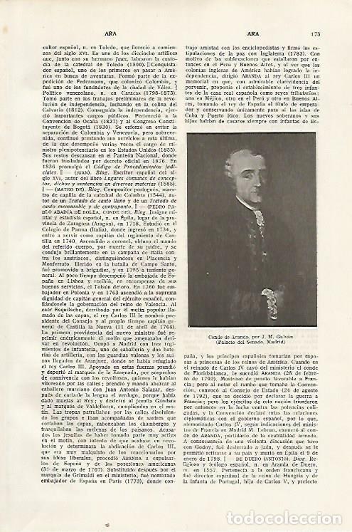 Otros art&iacute;culos de coleccionismo en papel: LAMINA SALVAT 80269: El Conde De Aranda por J.M. Galvan - Varios