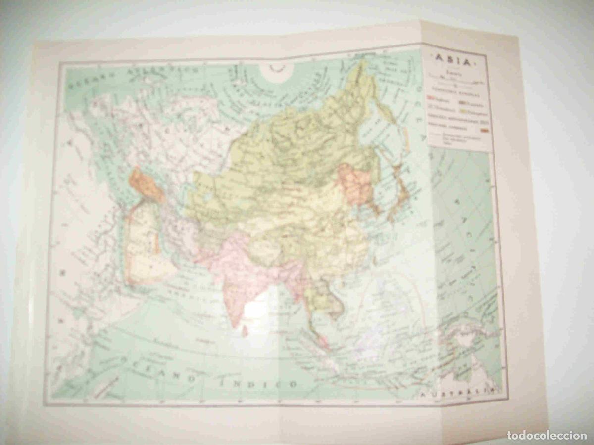 Otros art&iacute;culos de coleccionismo en papel: LAMINA SALVAT 80349: Mapa de Asia - Varios