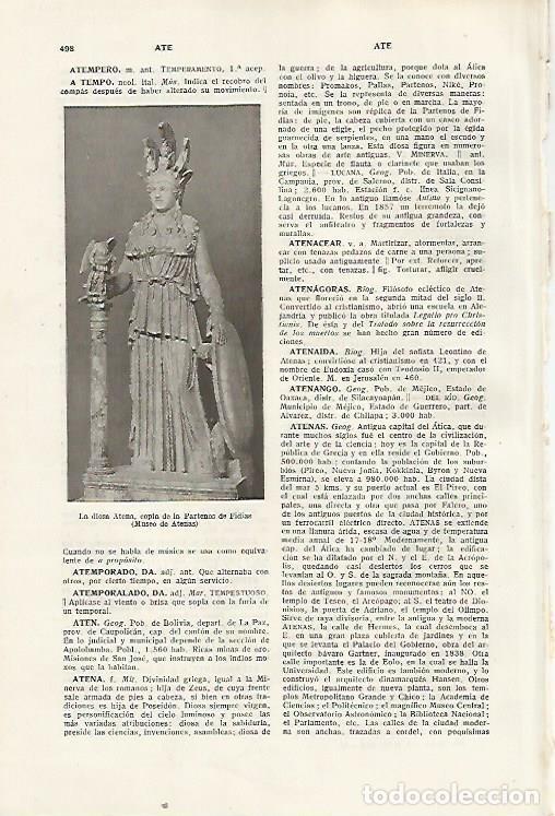 Otros art&iacute;culos de coleccionismo en papel: LAMINA SALVAT 80371: Atenea copia del original de Fidias - Varios