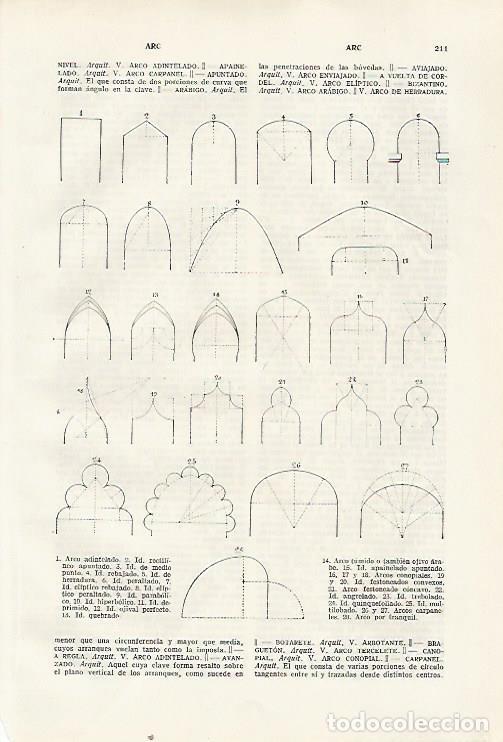 Otros art&iacute;culos de coleccionismo en papel: LAMINA SALVAT 80284: Tipos de arco - Varios