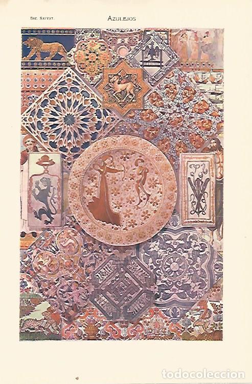 Otros art&iacute;culos de coleccionismo en papel: LAMINA SALVAT 80417: Azulejos - Varios