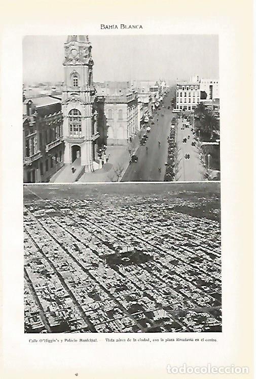 Otros art&iacute;culos de coleccionismo en papel: LAMINA SALVAT 80434: Vistas de Bahia Blanca - Varios
