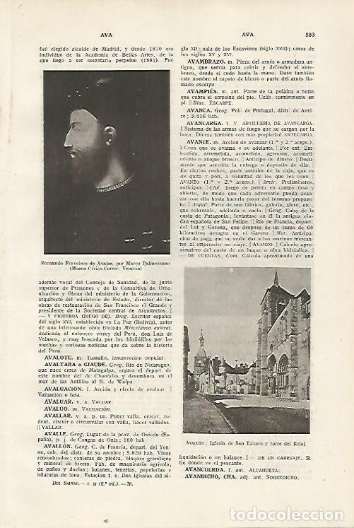 Otros art&iacute;culos de coleccionismo en papel: LAMINA SALVAT 80399: Iglesia de San Lazaro en Avallon Francia - Varios