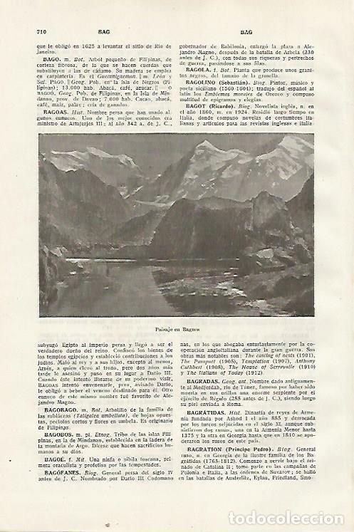 Otros art&iacute;culos de coleccionismo en papel: LAMINA SALVAT 80431: Paisaje en Bagnes Suiza - Varios