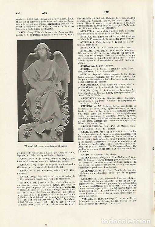 Otros art&iacute;culos de coleccionismo en papel: LAMINA SALVAT 80370: El angel del reposo por R. Atche - Varios
