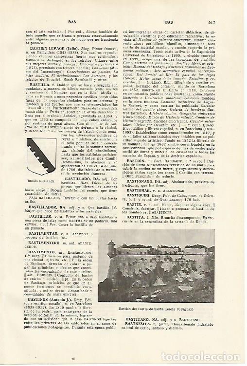 Otros art&iacute;culos de coleccionismo en papel: LAMINA SALVAT 80508: Bastion del Fuerte de Santa Teresa en Uruguay - Varios