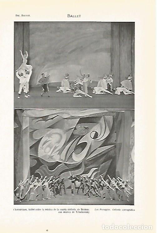Otros art&iacute;culos de coleccionismo en papel: LAMINA SALVAT 80455: Ballet Choreartium y Los Presagios - Varios