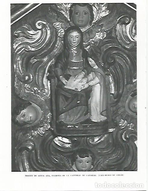 Sammelleidenschaft Andere Papierartikel: LAMINA 10244: Santa Ana patrona de la Catedral de Canarias - Claudio de la Torre