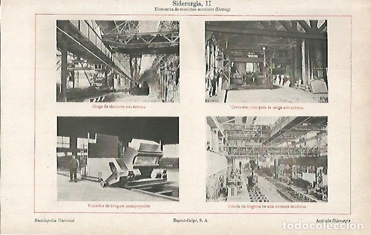 Otros art&iacute;culos de coleccionismo en papel: LAMINA ESPASA 740: Demag o elementos de maniobra mecanica - Varios autores