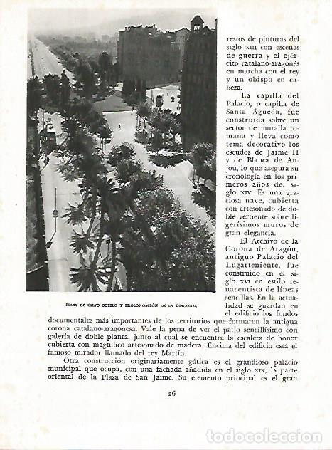 Otros art&iacute;culos de coleccionismo en papel: LAMINA 10445: Antigua Plaza de Calvo Sotelo y Avenida Diagonal en Barcelona - Josep Pla
