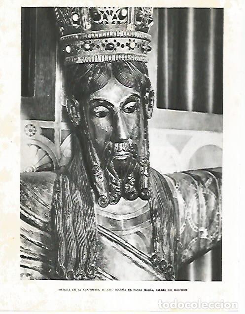 Otros art&iacute;culos de coleccionismo en papel: LAMINA 10486: Majestat en la iglesia de Santa Maria de Caldes de Montbui Barcelona - Josep Pla