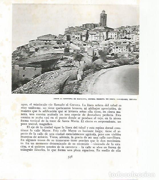 Otros art&iacute;culos de coleccionismo en papel: LAMINA 10448: Vista de Cervera - Josep Pla