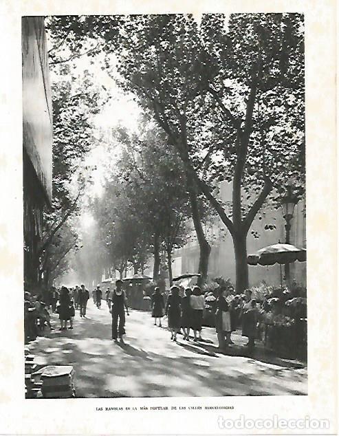 Otros art&iacute;culos de coleccionismo en papel: LAMINA 10453: Las Ramblas de Barcelona - Josep Pla
