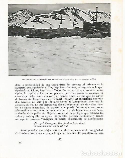 Otros art&iacute;culos de coleccionismo en papel: LAMINA 10510: Recuerdo a las victimas de la monta&ntilde;a - Josep Pla