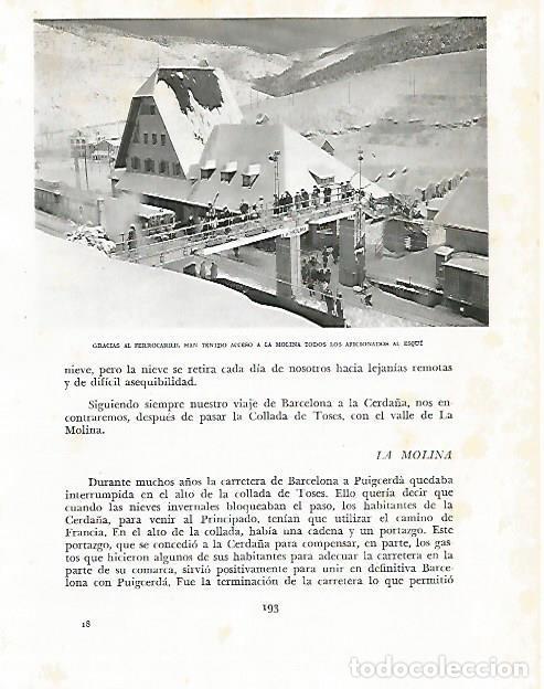 Otros art&iacute;culos de coleccionismo en papel: LAMINA 10515: Ferrocarril en La Molina - Josep Pla