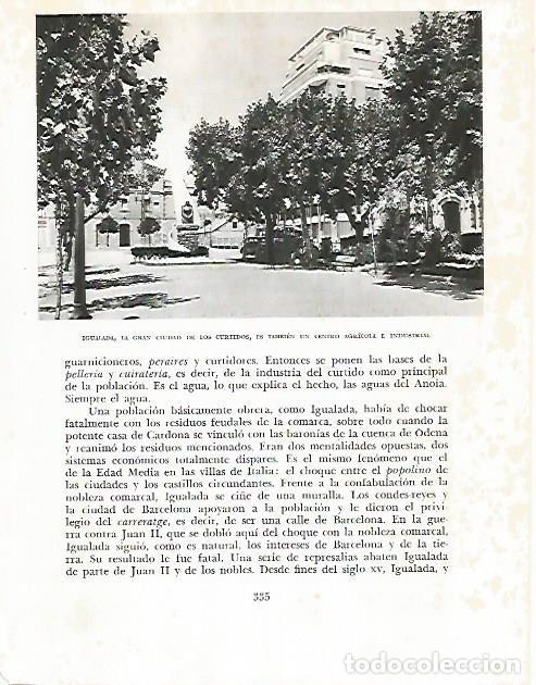 Otros art&iacute;culos de coleccionismo en papel: LAMINA 10574: Plaza en Igualada - Josep Pla