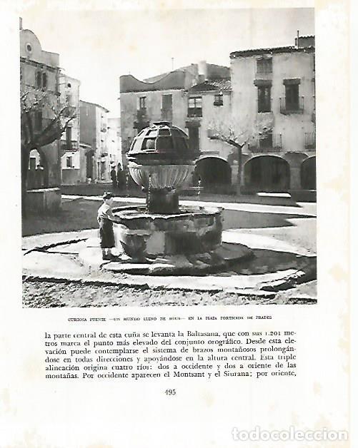 Otros art&iacute;culos de coleccionismo en papel: LAMINA 10640: Fuente en la plaza de Prades - Josep Pla