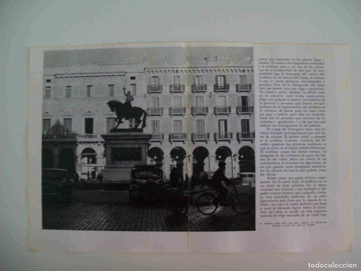Otros art&iacute;culos de coleccionismo en papel: LAMINA 10683: Monumento al General Prim en Reus - Josep Pla