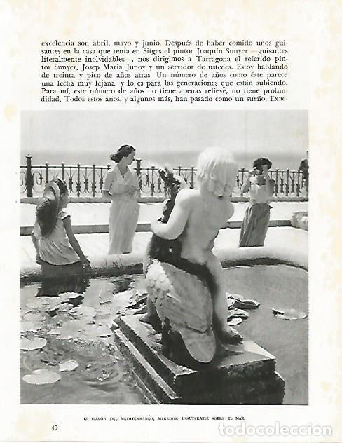 Otros art&iacute;culos de coleccionismo en papel: LAMINA 10663: Balcon del Mediterraneo en Tarragona - Josep Pla