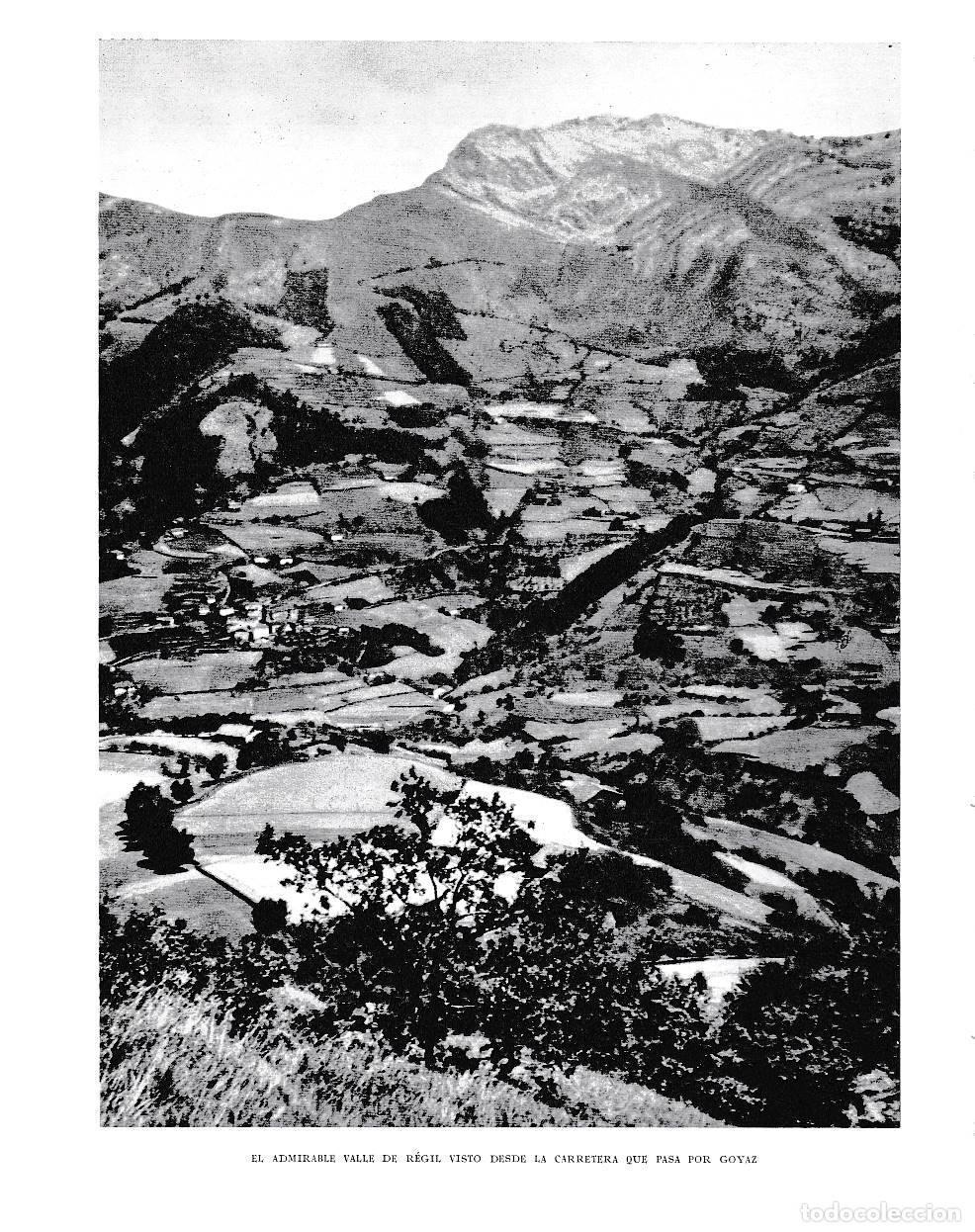 Otros art&iacute;culos de coleccionismo en papel: LAMINA 6150: Valle de Regil desde la carretera que pasa por Goyar - Pio Baroja