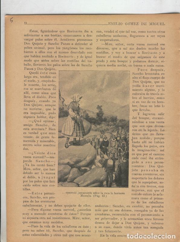 Otros art&iacute;culos de coleccionismo en papel: Las famosas aventuras de Don Quijote lamina 05 - Varios