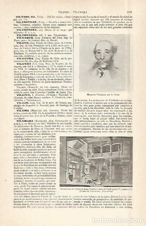 Paper Collecting Others: LAMINA ESPASA 29036: Mauricio Vilamara por Ramon Casas - Varios