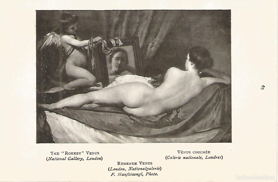 Otros art&iacute;culos de coleccionismo en papel: Lamina 031: VELAZQUEZ La Venus del Espejo - Varios