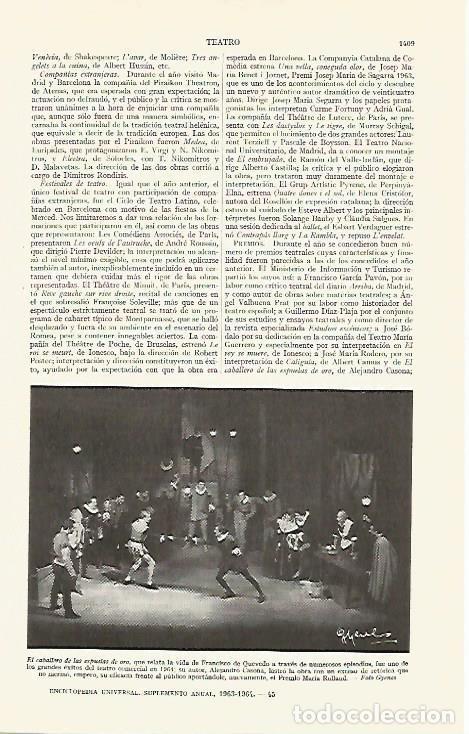 Otros art&iacute;culos de coleccionismo en papel: LAMINA ESPASA 29492: Escena de El caballero de las espuelas de oro de Quevedo - Varios