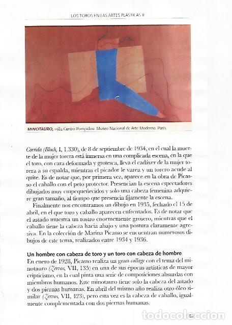 Otros art&iacute;culos de coleccionismo en papel: LAMINA COSSIO 51212: Minotauro por Picasso - Varios