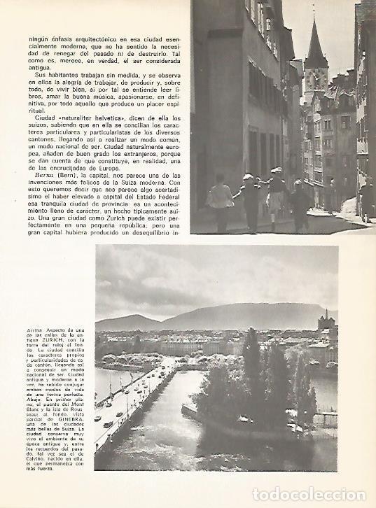 Otros art&iacute;culos de coleccionismo en papel: LAMINA 10976: Vistas de Zurich y Ginebra Suiza - Varios