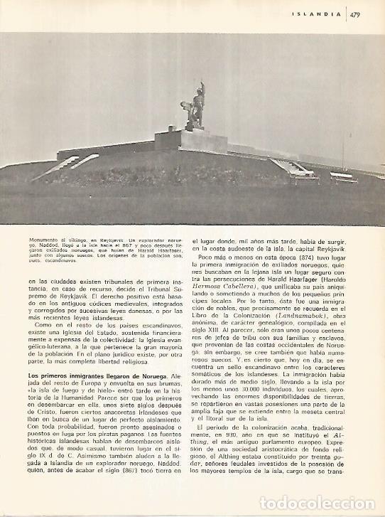 Otros art&iacute;culos de coleccionismo en papel: LAMINA 11109: Monumento al Vikingo en Reykjavik Islandia - Varios