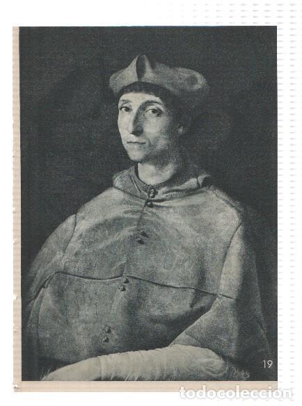 Otros art&iacute;culos de coleccionismo en papel: El Museo del Prado, laminas 19 y 20: El Cardenal y La Sagrada Familia (Rafael)