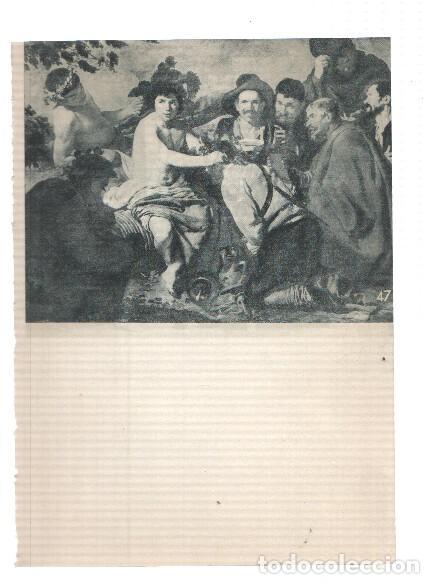 Otros art&iacute;culos de coleccionismo en papel: El Museo del Prado, laminas 47 y 48; Los borrachos y Las hilanderas (Velazquez)