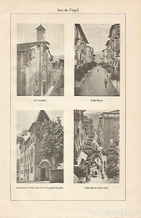 Paper Collecting Others: LAMINA ESPASA 610: Imagenes de la Seu de Urgell Lleida - Varios autores