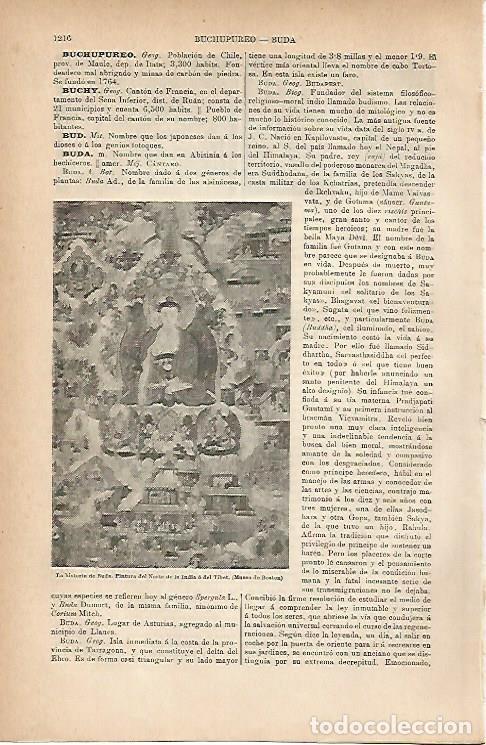 Otros art&iacute;culos de coleccionismo en papel: LAMINA ESPASA 11844: La historia de Buda Tibet - Varios