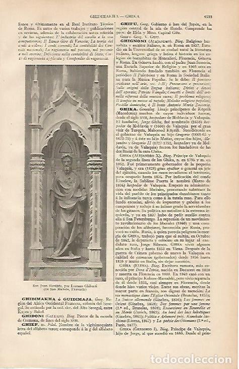 Otros art&iacute;culos de coleccionismo en papel: LAMINA ESPASA 24979: San Juan Bautista por L. Ghiberti - Varios