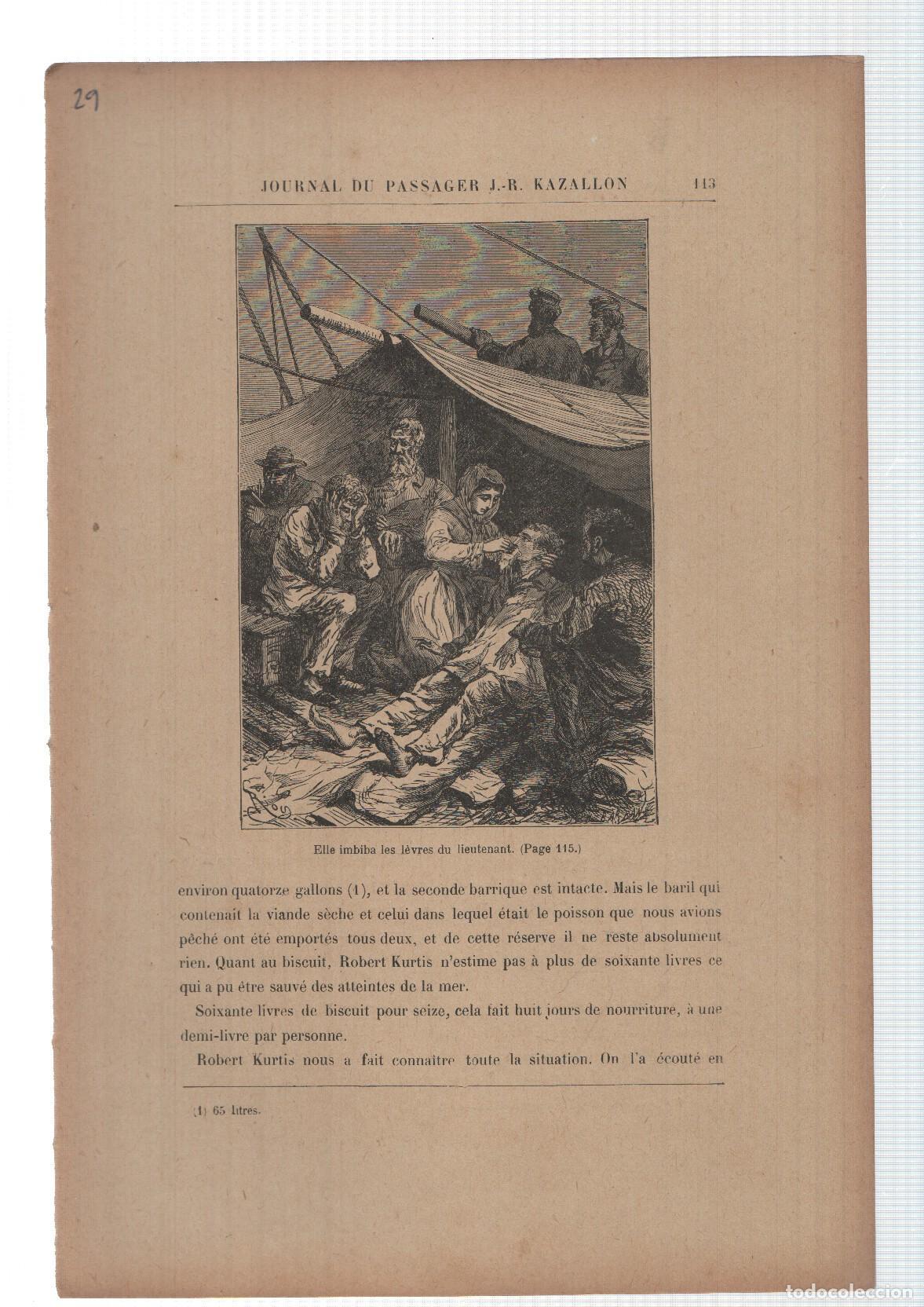 Sammelleidenschaft Andere Papierartikel: Le Chancellor de Jules Verne lamina 29