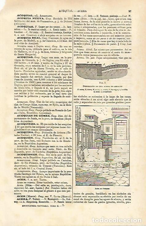 Otros art&iacute;culos de coleccionismo en papel: LAMINA ESPASA 31322: Acera en Pompeya - Varios