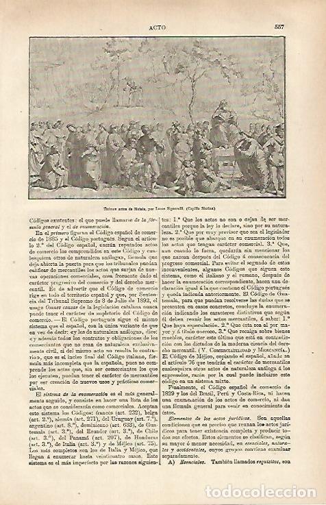 Sammelleidenschaft Andere Papierartikel: LAMINA ESPASA 31368: Ultimos actos de Moises por Signorelli - Varios