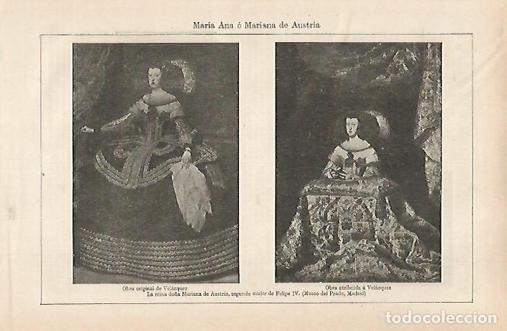 Otros art&iacute;culos de coleccionismo en papel: LAMINA ESPASA 31667: Mariana de Austria por Velazquez - Varios