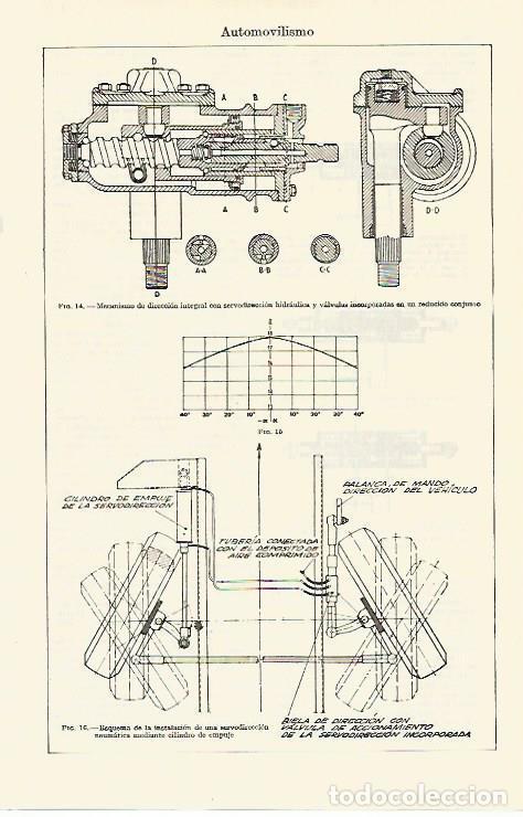 Otros art&iacute;culos de coleccionismo en papel: LAMINA ESPASA 14857: Mecanismo de direccion para coches - Varios
