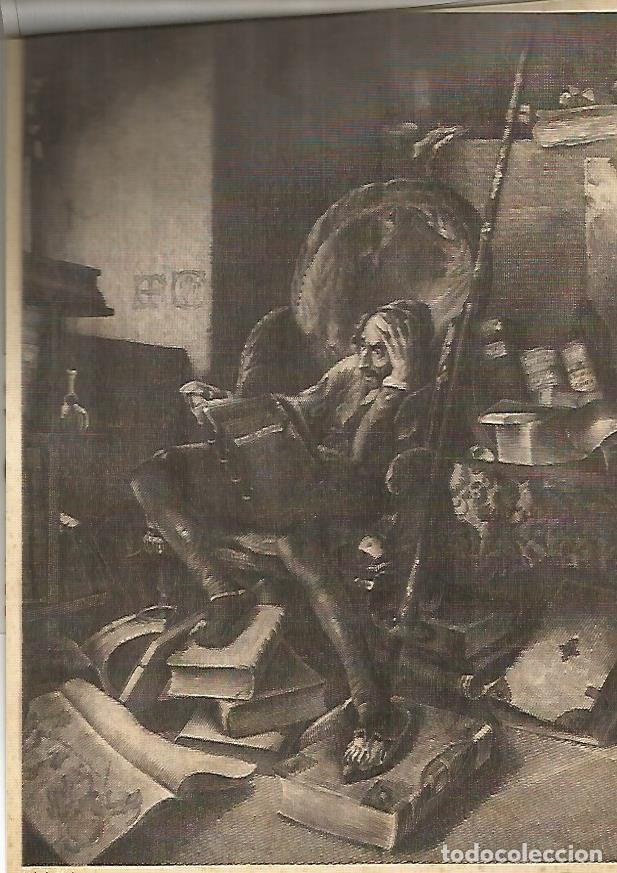 Otros art&iacute;culos de coleccionismo en papel: LAMINA 13023: Don Quijote leyendo por Luis de Madrazo - Varios