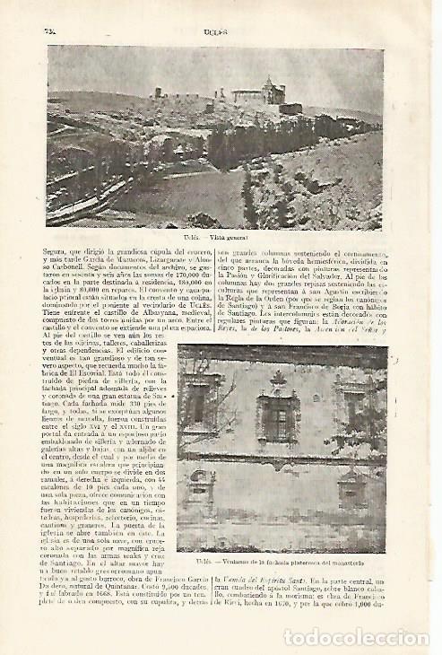 Paper Collecting Others: LAMINA ESPASA 31838: Vista de Ucles Cuenca - Varios