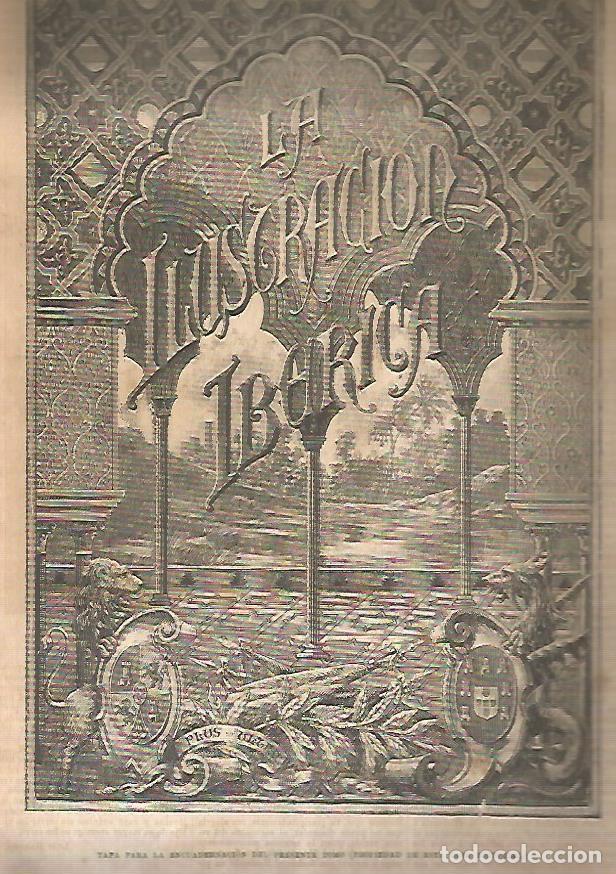 Otros art&iacute;culos de coleccionismo en papel: LAMINA 13573: Tapa para la encuadernacion de La Ilustracion Iberica - Varios